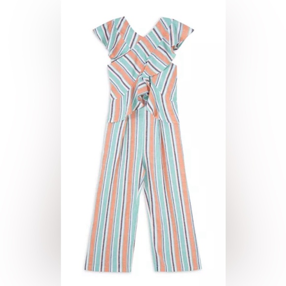 Habitual Other - Habitual Girls Criss Cross Wide-Leg Jumpsuit